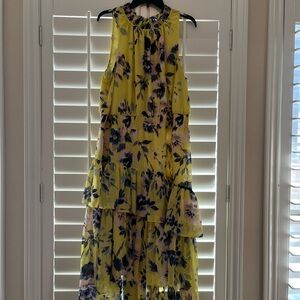 Eliza J Floral Yellow Dress 18W
